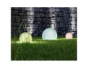 Solarna lampa wolnostojąca ogrodowa GB167 - kula 30x30x63cm, kolorowy LED