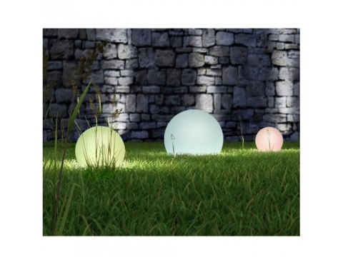 Solarna lampa wolnostojąca ogrodowa GB167 - kula 30x30x63cm, kolorowy LED Solarna lampa wolnostojąca ogrodowa GB167 - kula 30x30x63cm, kolorowy LED
