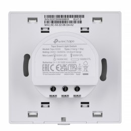 Wyłącznik światła Smart Wifi TP-Link Tapo S220, jednobiegunowy, podwójny (biały)
