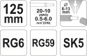 YATO ŚCIĄGACZ IZOLACJI 0,5 - 6 mm2, DO PRZEWODÓW OGRĄGŁYCH 2274