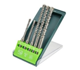 Zestaw wierteł do betonu SDS, zestaw 5 szt. - 5, 6 x 110 mm + 8, 10, 12 x 160 mm