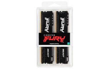 32GB DDR4-2666MHZ CL16 DIMM/(KIT OF 2) 1GX8 FURY BEAST BLACK 32GB DDR4-2666MHZ CL16 DIMM/(KIT OF 2) 1GX8 FURY BEAST BLACK