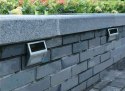 Lampa solarna Maclean, 2LED , na ogrodzenie, schody, elewację, kolor INOX, MCE119