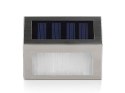 Lampa solarna Maclean, 2LED , na ogrodzenie, schody, elewację, kolor INOX, MCE119
