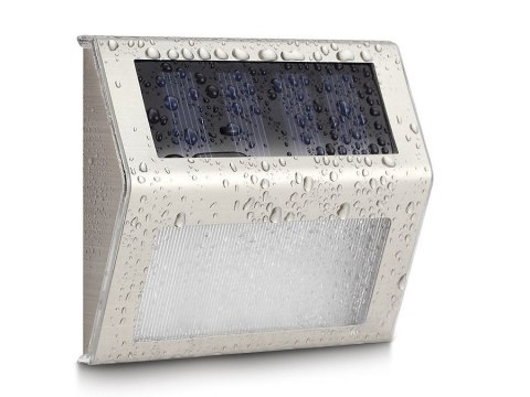 Lampa solarna Maclean, 2LED , na ogrodzenie, schody, elewację, kolor INOX, MCE119 Lampa solarna Maclean, 2LED , na ogrodzenie, schody, elewację, kolor INOX, MCE119