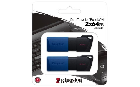 MEMORY DRIVE FLASH USB3.2/64GB 2PK DTXM/64GB-2P KINGSTON MEMORY DRIVE FLASH USB3.2/64GB 2PK DTXM/64GB-2P KINGSTON