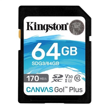 MEMORY SDXC 64GB UHS-I SDG3/64GB KINGSTON MEMORY SDXC 64GB UHS-I SDG3/64GB KINGSTON