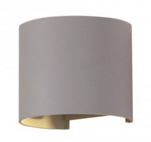 Oprawa Ścienna 6W V-TAC Góra Dół Regulowana Szary Okrągły IP65 Bridgelux VT-756 3000K 660lm