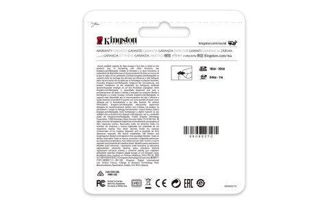 PAMIĘĆ MICRO SDXC 64GB UHS-I SDCG3/64GBSP KINGSTON PAMIĘĆ MICRO SDXC 64GB UHS-I SDCG3/64GBSP KINGSTON