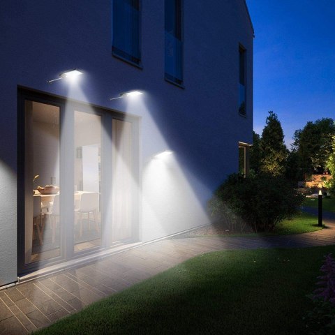 Solarna lampa LED z czujnikiem ruchu Maclean Energy IP65, 4W, 450lm, 6000K zimna biała, Li-ion 2000 mAh, 5,5V DC MCE444 Solarna lampa LED z czujnikiem ruchu Maclean Energy IP65, 4W, 450lm, 6000K zimna biała, Li-ion 2000 mAh, 5,5V DC MCE444