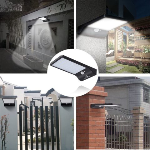 Solarna lampa LED z czujnikiem ruchu Maclean Energy IP65, 4W, 450lm, 6000K zimna biała, Li-ion 2000 mAh, 5,5V DC MCE444 Solarna lampa LED z czujnikiem ruchu Maclean Energy IP65, 4W, 450lm, 6000K zimna biała, Li-ion 2000 mAh, 5,5V DC MCE444
