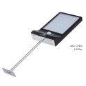 Solarna lampa LED z czujnikiem ruchu Maclean Energy IP65, 4W, 450lm, 6000K zimna biała, Li-ion 2000 mAh, 5,5V DC MCE444