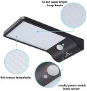 Solarna lampa LED z czujnikiem ruchu Maclean Energy IP65, 4W, 450lm, 6000K zimna biała, Li-ion 2000 mAh, 5,5V DC MCE444