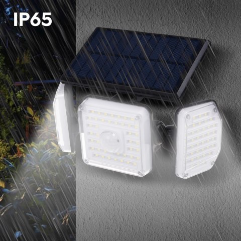 Solarna lampa LED z czujnikiem ruchu Maclean IP65, 4W, 320lm, 4000K, Li-ion 1200 mAh, 3 tryby pracy MCE615 Solarna lampa LED z czujnikiem ruchu Maclean IP65, 4W, 320lm, 4000K, Li-ion 1200 mAh, 3 tryby pracy MCE615