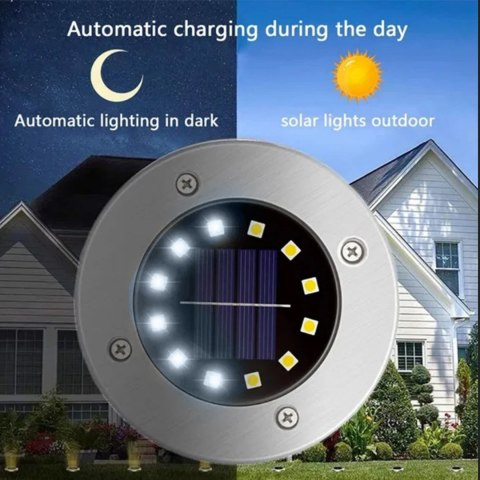Solarna lampa najazdowa ogrodowa LED Maclean IP44, 12 LED SMD, 4000K, Ni-MH 600 mAh, 0,7W, MCE318 Solarna lampa najazdowa ogrodowa LED Maclean IP44, 12 LED SMD, 4000K, Ni-MH 600 mAh, 0,7W, MCE318