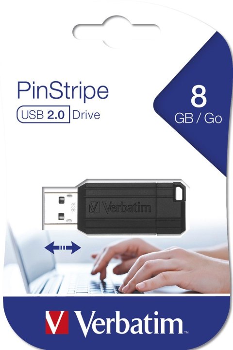 USB DRIVE 2.0 PIN STRIPE 8GB/BLACK READ UP TO 11MB/SEC USB DRIVE 2.0 PIN STRIPE 8GB/BLACK READ UP TO 11MB/SEC