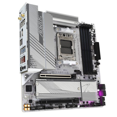 Gigabajt | B650M ELITARNY LÓD AX | Rodzina procesorów AMD | Gniazdo procesora AM5 | Pamięć DDR5 | Obsługiwane interfejsy dysków Gigabajt | B650M ELITARNY LÓD AX | Rodzina procesorów AMD | Gniazdo procesora AM5 | Pamięć DDR5 | Obsługiwane interfejsy dysków