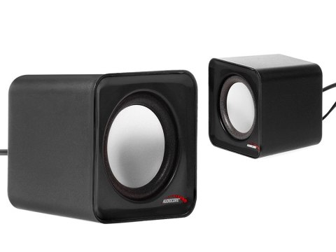 Głośniki komputerowe 6W USB Silver&Black Audiocore AC870 B Głośniki komputerowe 6W USB Silver&Black Audiocore AC870 B
