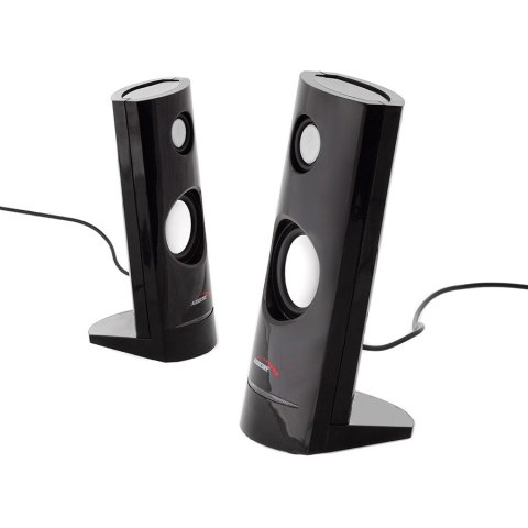 Głośniki komputerowe 8W USB Black Audiocore AC860 Głośniki komputerowe 8W USB Black Audiocore AC860