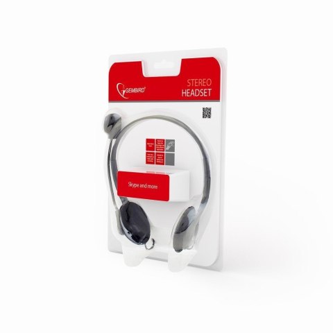 HEADSET STEREO/BLACK MHS-123 GEMBIRD HEADSET STEREO/BLACK MHS-123 GEMBIRD