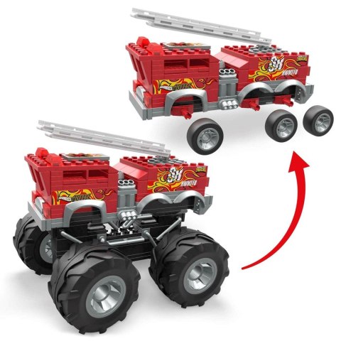 Klocki straż MEGA BLOKS Hot Wheel Monster Trucks 5-Alarm + łazik ATV Pojazd do zbudowania Zestaw klocków HHD19 p4 MATTEL Klocki straż MEGA BLOKS Hot Wheel Monster Trucks 5-Alarm + łazik ATV Pojazd do zbudowania Zestaw klocków HHD19 p4 MATTEL