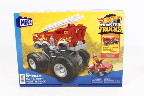 Klocki straż MEGA BLOKS Hot Wheel Monster Trucks 5-Alarm + łazik ATV Pojazd do zbudowania Zestaw klocków HHD19 p4 MATTEL Klocki straż MEGA BLOKS Hot Wheel Monster Trucks 5-Alarm + łazik ATV Pojazd do zbudowania Zestaw klocków HHD19 p4 MATTEL