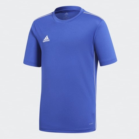 Koszulka dla dzieci adidas Core 18 Training Jersey JUNIOR niebieska CV3495 Koszulka dla dzieci adidas Core 18 Training Jersey JUNIOR niebieska CV3495