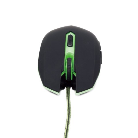 Mysz gamingowa Gembird MUSG-001-G (zielone podświetlenie) Mysz gamingowa Gembird MUSG-001-G (zielone podświetlenie)