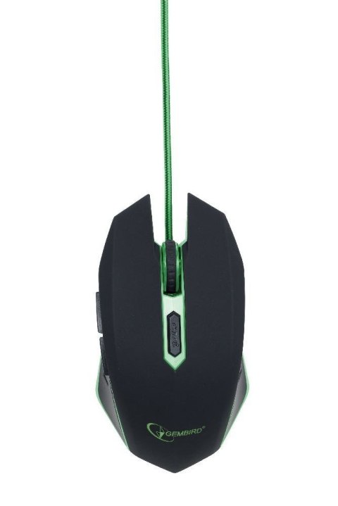 Mysz gamingowa Gembird MUSG-001-G (zielone podświetlenie) Mysz gamingowa Gembird MUSG-001-G (zielone podświetlenie)
