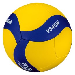 Piłka siatkowa Mikasa żółto-niebieska V345W