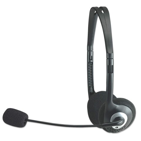 Słuchawki Komputerowe Stereo z Mikrofonem Manhattan 164429 Słuchawki Komputerowe Stereo z Mikrofonem Manhattan 164429