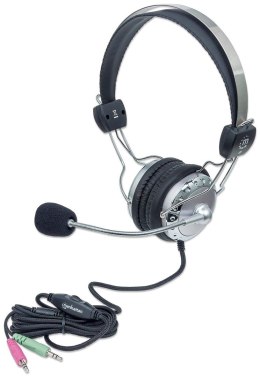 Słuchawki Nauszne z Mikrofonem do Komputera Jack 3.5mm