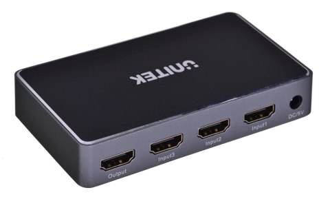 Unitek Przełącznik sygnału HDMI 1.4b 3 IN-1 OUT 4K Unitek Przełącznik sygnału HDMI 1.4b 3 IN-1 OUT 4K