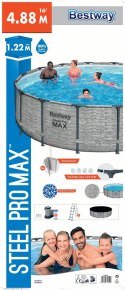 Bestway 5619E Basen stelażowy Steel Pro MAX 488x122