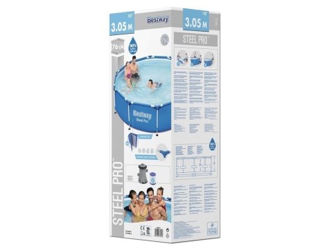 Bestway 56679 Basen stelażowy 8w1 305x76 Bestway 56679 Basen stelażowy 8w1 305x76
