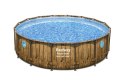 Bestway 56725 Basen stelażowy rattan 11w1 488x122