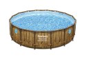 Bestway 56725 Basen stelażowy rattan 11w1 488x122