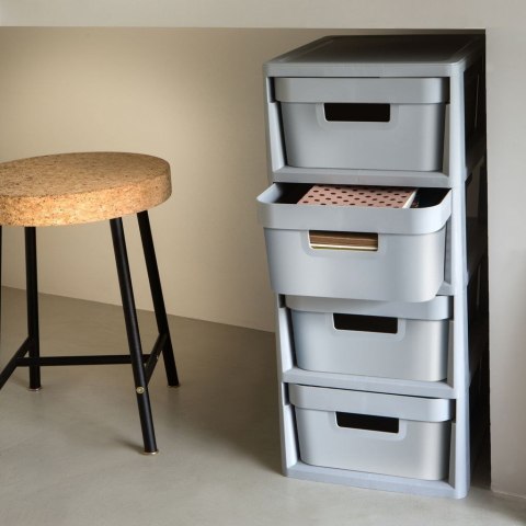 CURVER REGAŁ INFINITY NA KÓŁKACH 4x11L JASNO SZARY CURVER REGAŁ INFINITY NA KÓŁKACH 4x11L JASNO SZARY