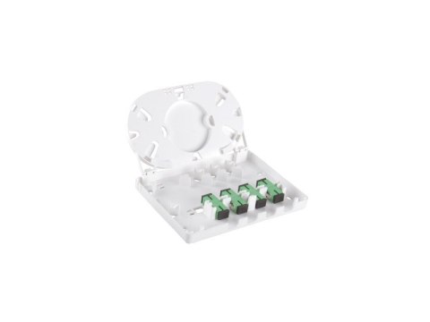 Gniazdo naścienne FTTH 4C (4 x SC simplex) bez adapterów ALANTEC