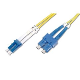 Kabel krosowy (patch cord) światłowodowy LC/SC, dplx, SM 9/125, OS2, LSOH, 2m, żółty
