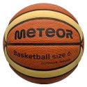 Piłka koszykowa Meteor Cellular 6 brązowo-kremowa 10101