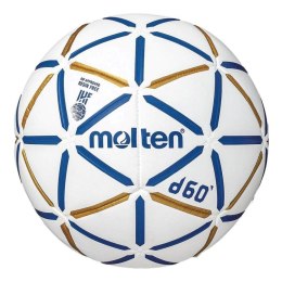 Piłka ręczna Molten H1D4000-BW D60 IHF Approved biało-niebiesko-złota
