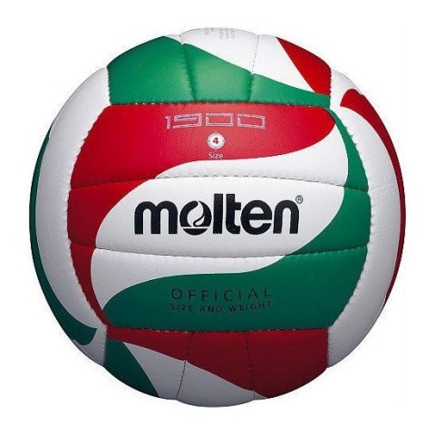 Piłka siatkowa Molten V4M1900 biało-czerwono-zielona Piłka siatkowa Molten V4M1900 biało-czerwono-zielona