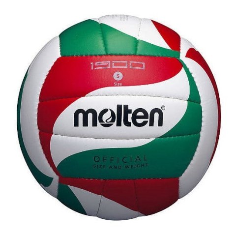 Piłka siatkowa Molten V5M1900 biało-czerwono-zielona Piłka siatkowa Molten V5M1900 biało-czerwono-zielona