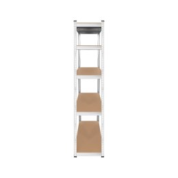 Regał metalowy magazynowy 180x90x40 srebrny Rebel