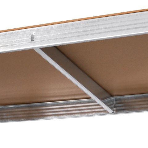 Regał metalowy magazynowy 180x90x40 srebrny Rebel Regał metalowy magazynowy 180x90x40 srebrny Rebel