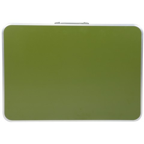 Stolik turystyczny składany kempingowy 80x60x70 cm i dwa krzesła zielony 1047355 Stolik turystyczny składany kempingowy 80x60x70 cm i dwa krzesła zielony 1047355