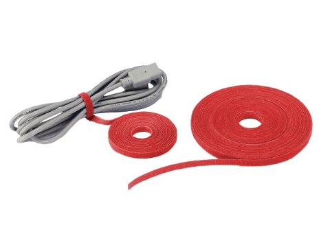 Opaska rzepowa do kabli szer. 9mm długość 5m czerwona ALANTEC Opaska rzepowa do kabli szer. 9mm długość 5m czerwona ALANTEC