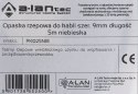 Opaska rzepowa do kabli szer. 9mm długość 5m niebieska ALANTEC