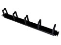 Organizator kabli 1U 19" 5 plastikowych uchwytów, czarny ALANTEC